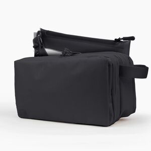 Gravel | NWT The Explorer MAX Toiletry Bag & clear TSA-compliant bag